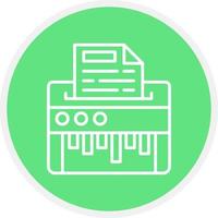 Paper Shredder Creative Icon Design vector