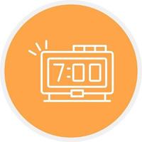 Digital Clock Creative Icon Design vector