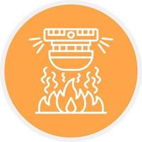 diseño de icono creativo de alarma de incendio vector