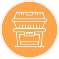 Food Container Creative Icon Design vector