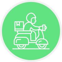 Delivery Bike Creative Icon Design vector