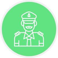 Captain Creative Icon Design vector
