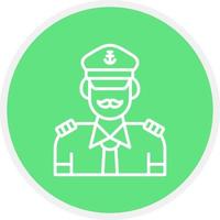 Captain Creative Icon Design vector