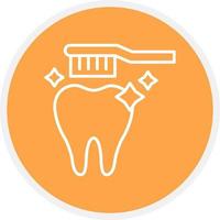 diseño de icono creativo de cepillo de dientes vector