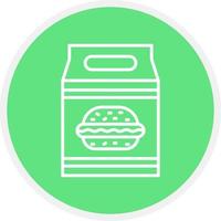 lunch bag Creative Icon Design vector