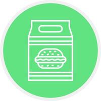 lunch bag Creative Icon Design vector