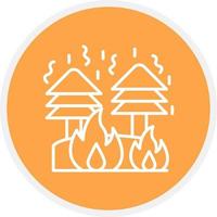 Fire Creative Icon Design vector