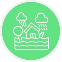 Flood Creative Icon Design vector