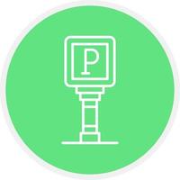 Parking Sign Creative Icon Design vector