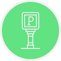 Parking Sign Creative Icon Design vector