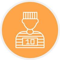 Prisoner Creative Icon Design vector