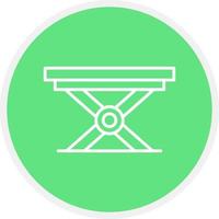 Folding Table Creative Icon Design vector