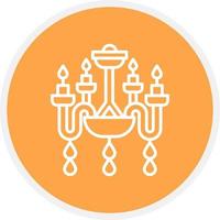 Chandelier Creative Icon Design vector
