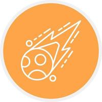 Meteorite Creative Icon Design vector