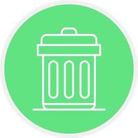 Trash Bin Creative Icon Design vector