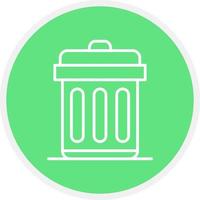 Trash Bin Creative Icon Design vector