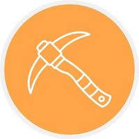 Pickaxe Creative Icon Design vector