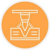 Bending Creative Icon Design vector