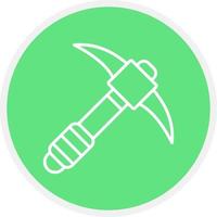 Pickaxe Creative Icon Design vector