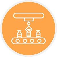Conveyor Belt Creative Icon Design vector