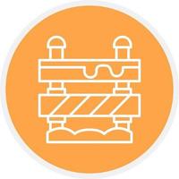 Road Block Creative Icon Design vector
