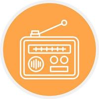 Radio Creative Icon Design vector