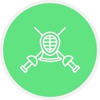 Fencing Creative Icon Design vector