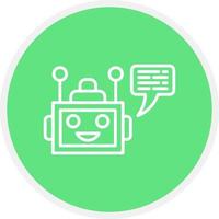 Chatbot Creative Icon Design vector