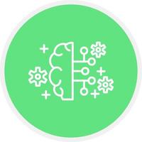 Artificial Intelligence Creative Icon Design vector