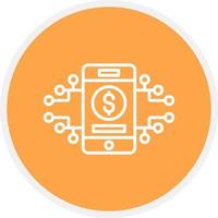 Digital Money Creative Icon Design vector
