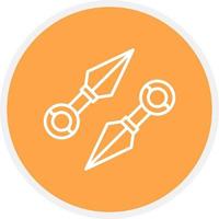 Kunai Creative Icon Design vector