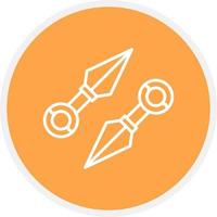 Kunai Creative Icon Design vector