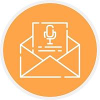 Voice Email Creative Icon Design vector