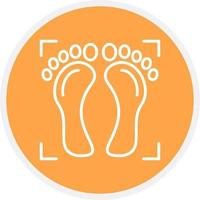 Foot Print Creative Icon Design vector