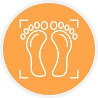 Foot Print Creative Icon Design vector