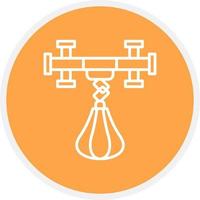 Punching Ball Creative Icon Design vector