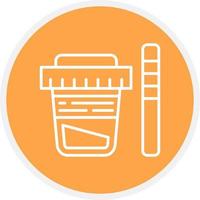 Urine Test Creative Icon Design vector
