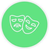 diseño de icono creativo de máscaras de teatro vector
