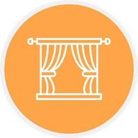 Curtain Creative Icon Design vector