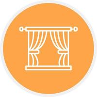 Curtain Creative Icon Design vector