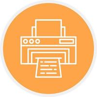 Printer Creative Icon Design vector