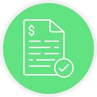 Bill Creative Icon Design vector