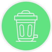 Trash Bin Creative Icon Design vector