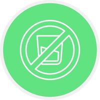 No Soft Drink Creative Icon Design vector