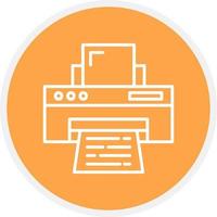Printer Creative Icon Design vector