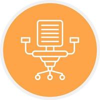 Office Chair Creative Icon Design vector