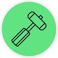 Reflex Hammer Creative Icon Design vector