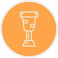Peg Leg Creative Icon Design vector