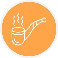 Pipe Cigar Creative Icon Design vector