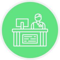 Cashier Creative Icon Design vector